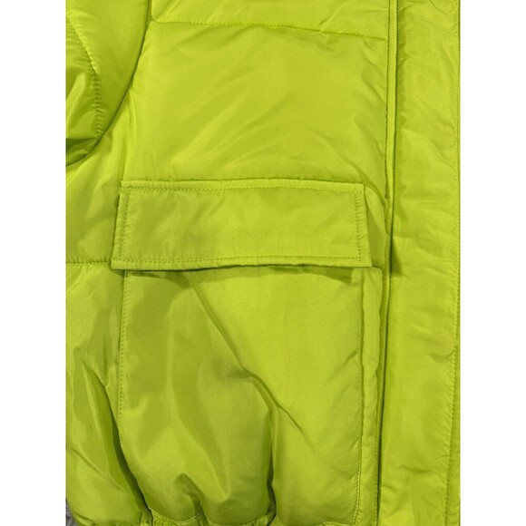 New Look Bright Green Puffer Jacket - Juniors Medium - Picture 4 of 11